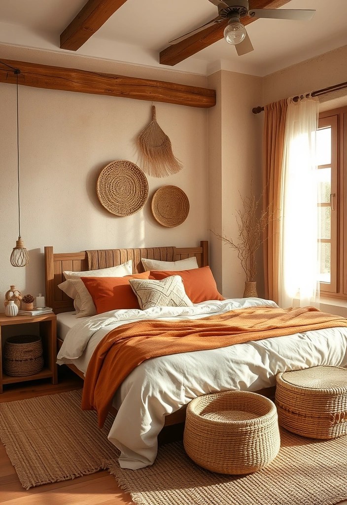 12 Tranquil Bedroom Makeovers That Won't Break the Bank (You’ll Love #5!) - 10. Earthy Tones and Textures