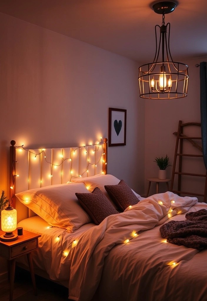 12 Tranquil Bedroom Makeovers That Won't Break the Bank (You’ll Love #5!) - 11. Soft Lighting Magic