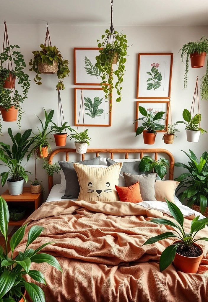 12 Tranquil Bedroom Makeovers That Won't Break the Bank (You’ll Love #5!) - 3. Botanical Bliss