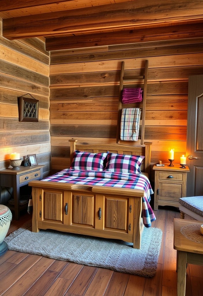 12 Tranquil Bedroom Makeovers That Won't Break the Bank (You’ll Love #5!) - 5. Rustic Retreat