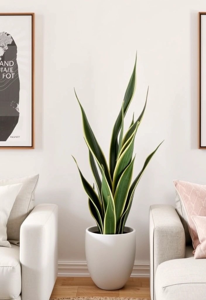 19 Indoor Plants So Beautiful You'll Forget They're Good for Your Air! - 2. Snake Plant