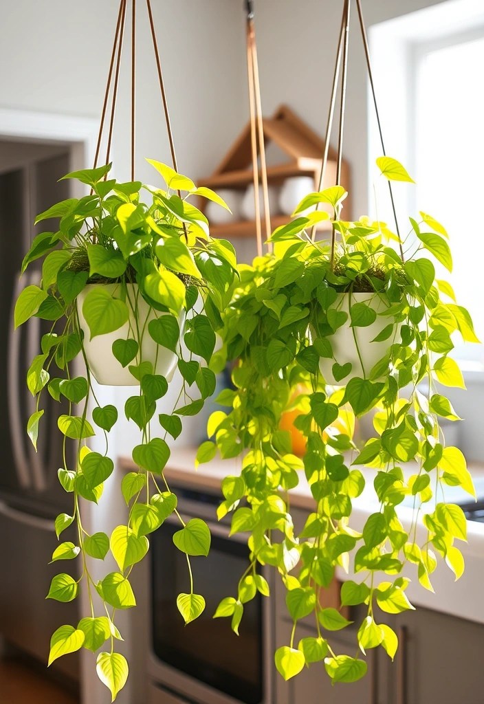 19 Indoor Plants So Beautiful You'll Forget They're Good for Your Air! - 3. Pothos