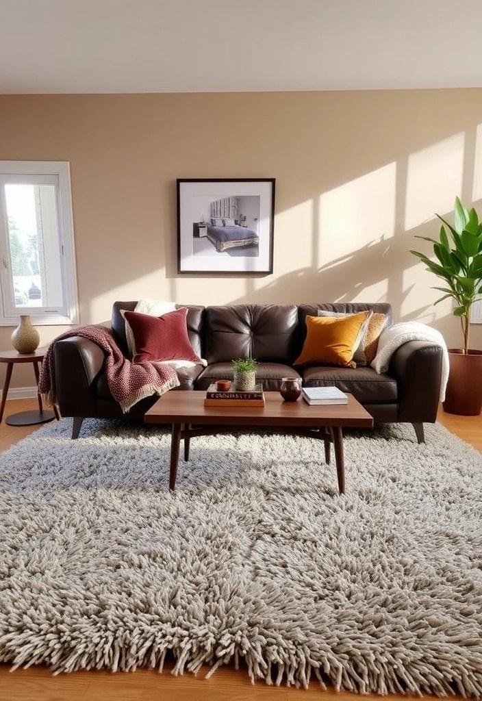 21 Cozy Living Room Ideas That'll Make You Want to Curl Up and Stay Forever! - 1. Layered Textures