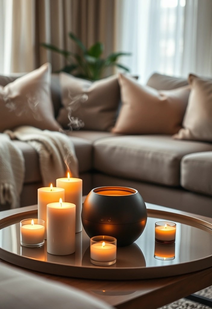 21 Cozy Living Room Ideas That'll Make You Want to Curl Up and Stay Forever! - 17. Aromatic Elements