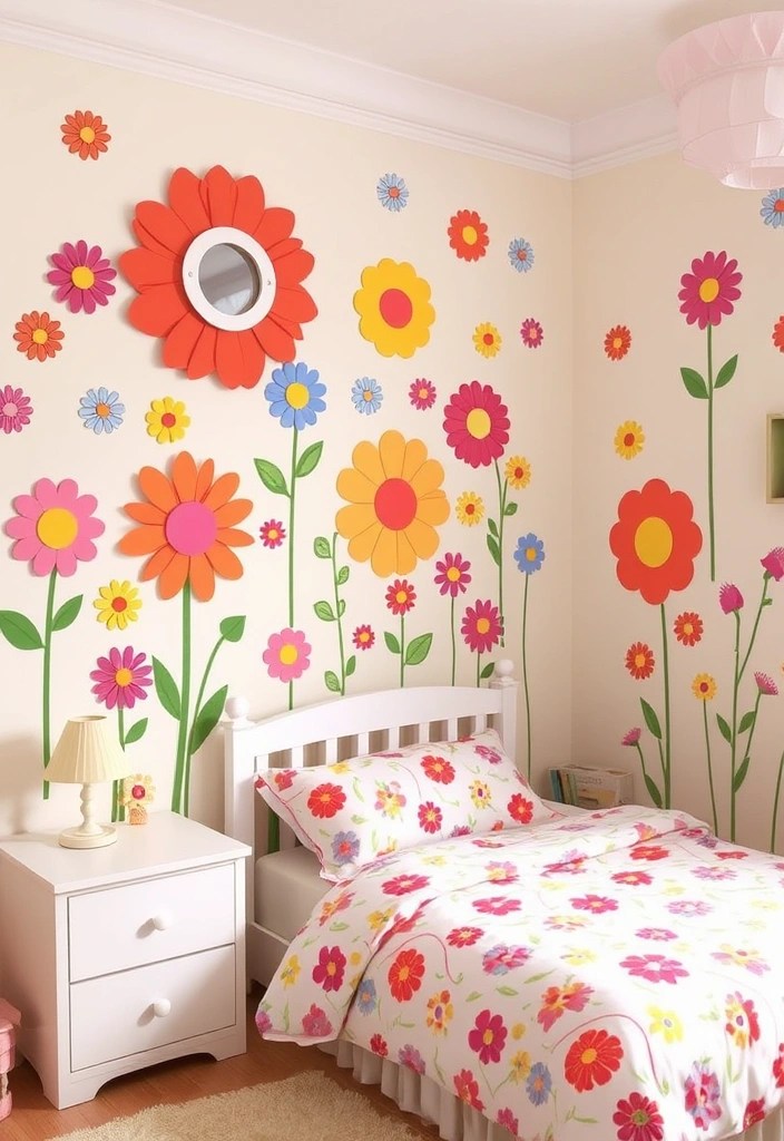 25 Stunning Floral Decor Ideas to Brighten Up Your Apartment This Spring (#12 Will Leave You Breathless!) - 16. Floral-Themed Wall Decals