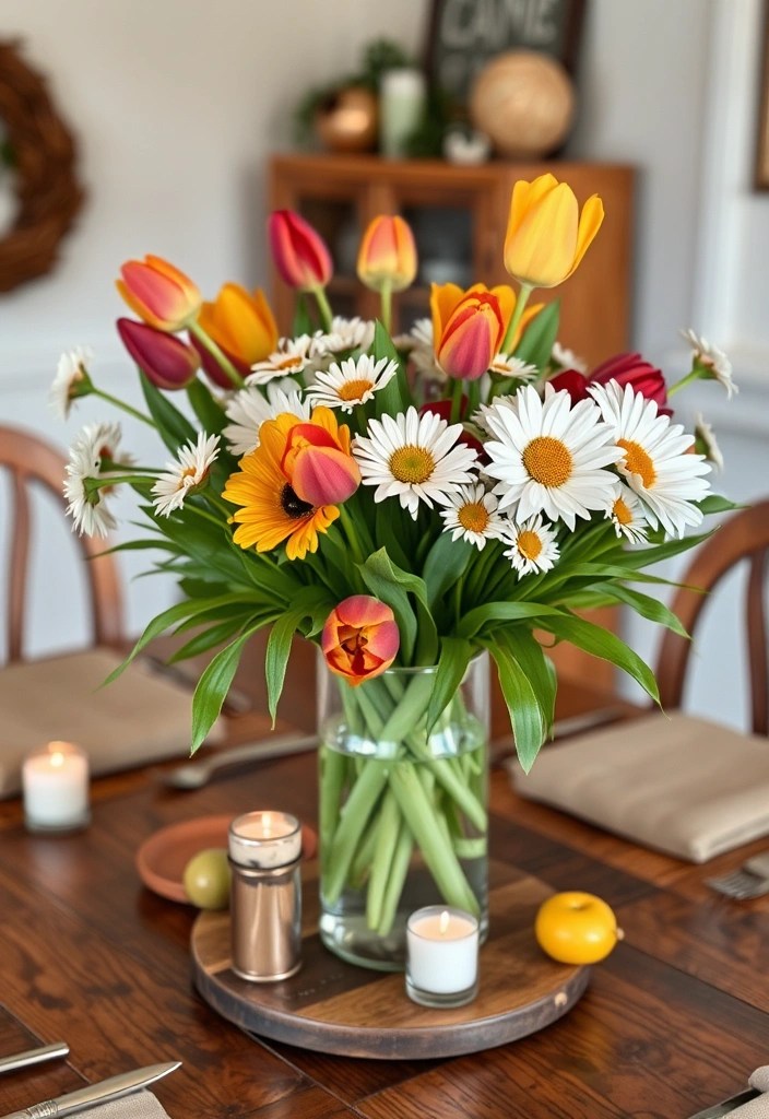 25 Stunning Floral Decor Ideas to Brighten Up Your Apartment This Spring (#12 Will Leave You Breathless!) - 2. Floral Centerpiece
