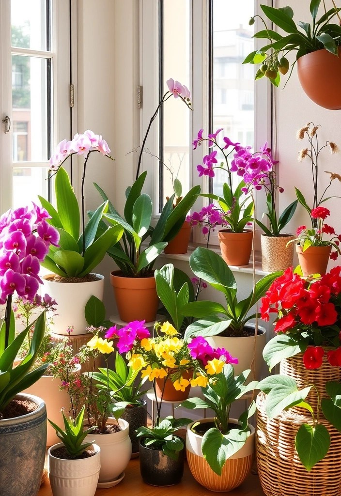 25 Stunning Floral Decor Ideas to Brighten Up Your Apartment This Spring (#12 Will Leave You Breathless!) - 5. Potted Flower Arrangements