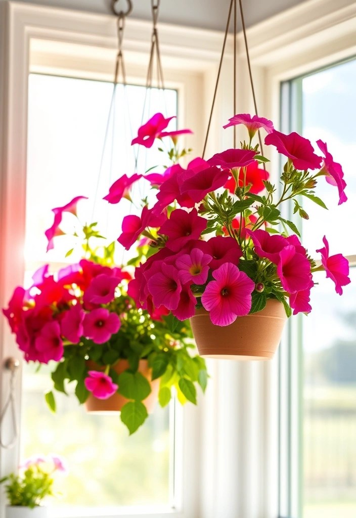 25 Stunning Floral Decor Ideas to Brighten Up Your Apartment This Spring (#12 Will Leave You Breathless!) - 8. Hanging Flower Baskets