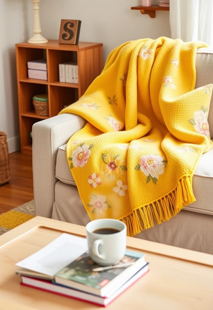 25 Stunning Spring Home Decor Ideas That Will Refresh Your Space! - 14. Vibrant Throw Blankets