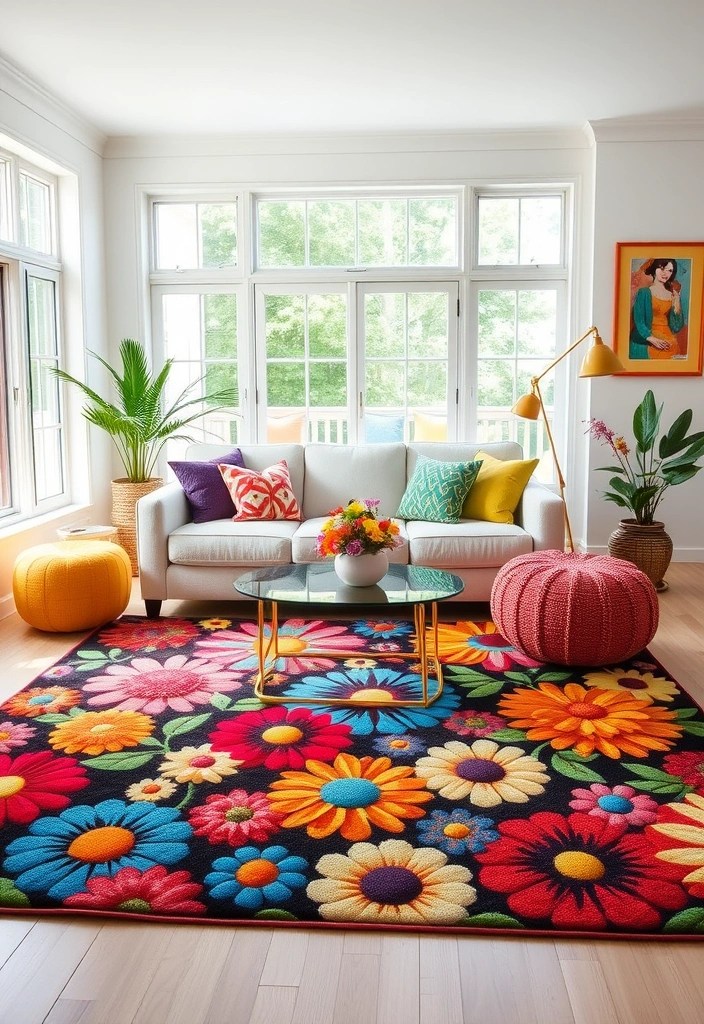 25 Stunning Spring Home Decor Ideas That Will Refresh Your Space! - 9. Colorful Area Rugs